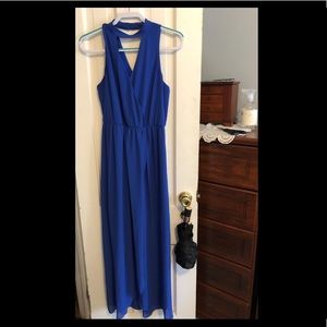 By & By Long Blue Dress